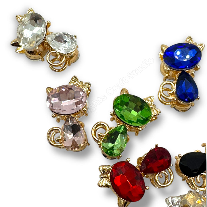 Metal Alloy Crystal Cat