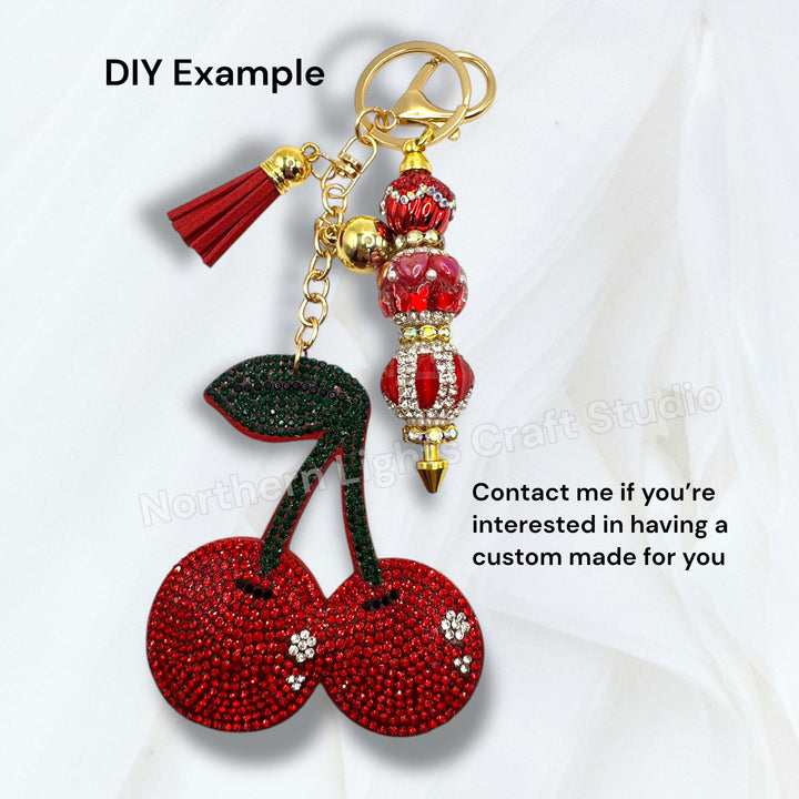 Rhinestone Purse Charm Keychains for DIY