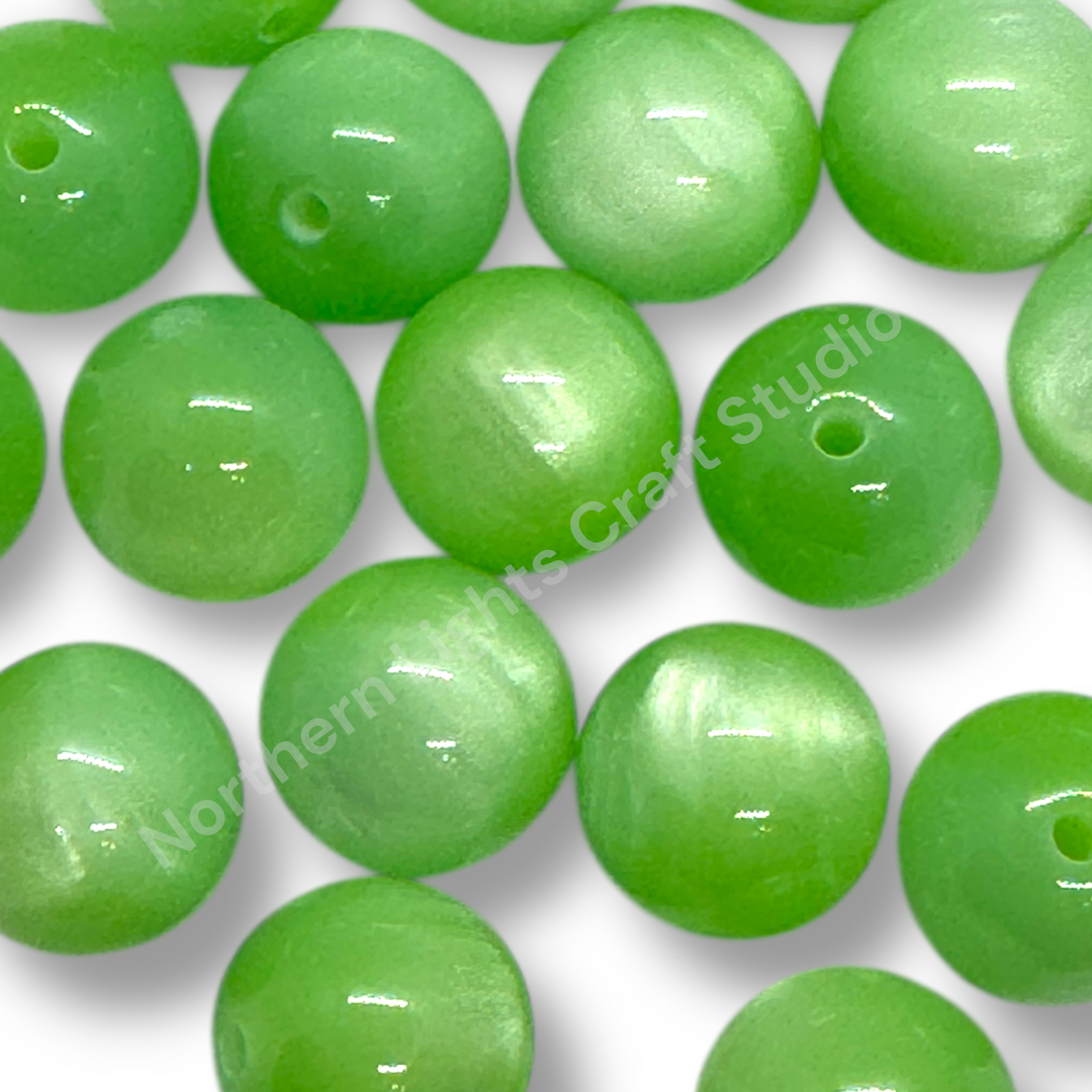 Cat Eye 16mm Acrylic Bead - 9 Colors Available - 20pc.