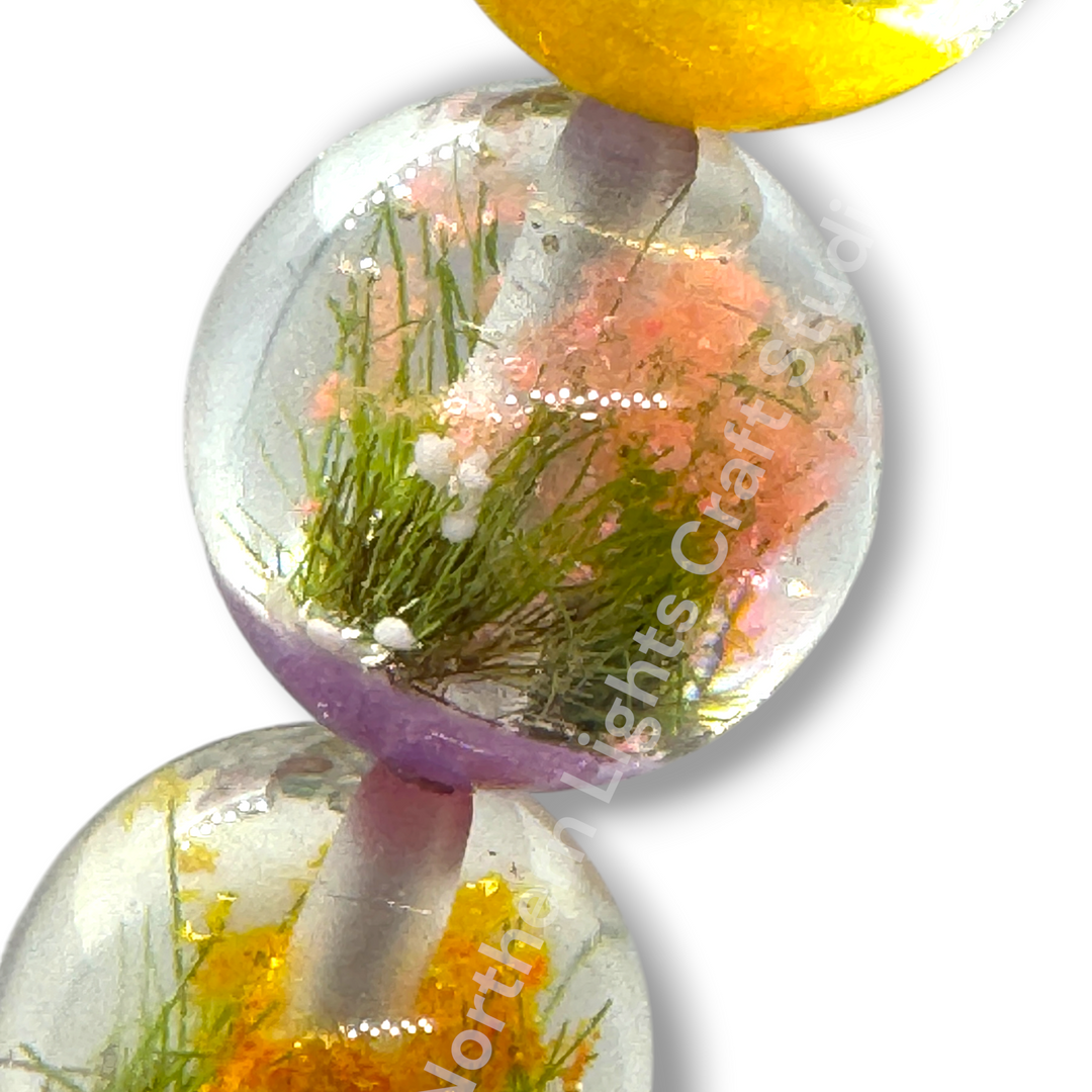 Miniature Fairy Garden Luxury Resin 16mm Beads - 20pc. Mix