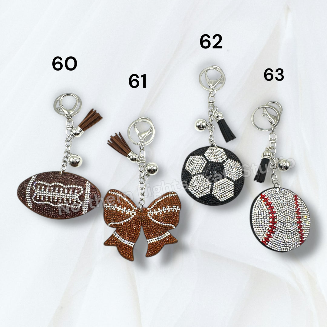 Rhinestone Purse Charm Keychains for DIY