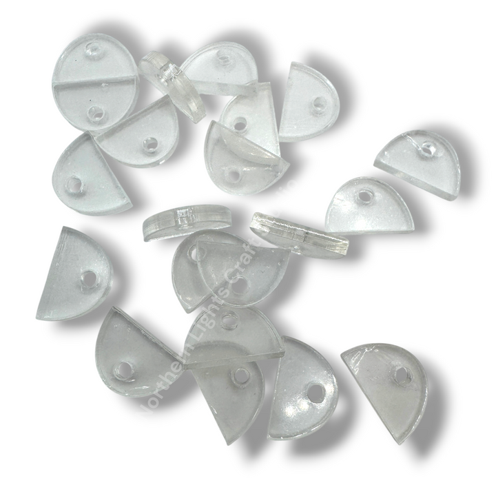 Acrylic Attachments for Beadable Pens to Use With Flat Back Acrylics - 20pc.