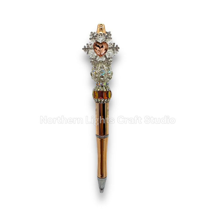 Fancy Snowflake Metal Rhinestone Fancy Pen