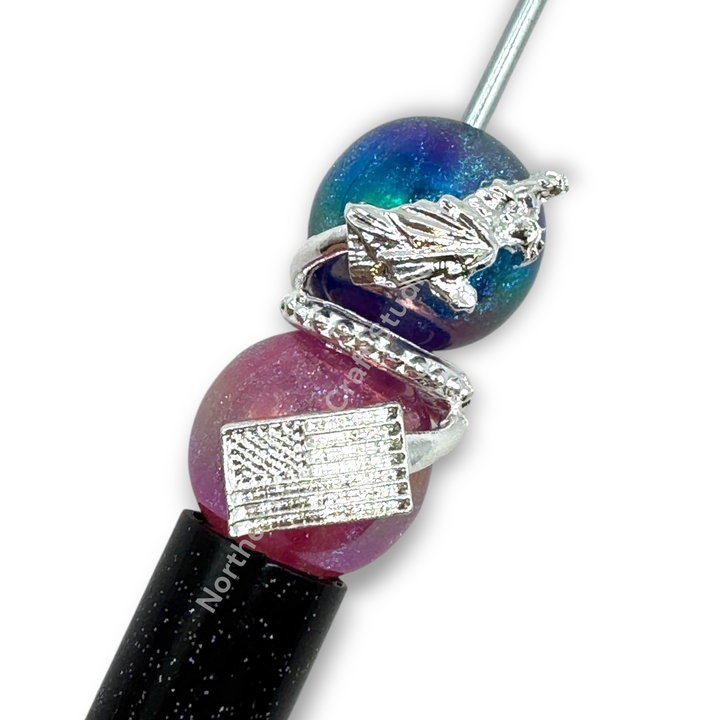 Americana Bead Wrap Spacers - 5pc. READ DESCRIPTION!
