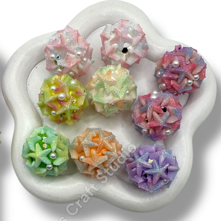 Starfish Beads with Pearls - 20mm - 5pc.