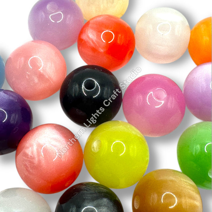 Cat Eye 16mm Color Bead Mix - 20pc.