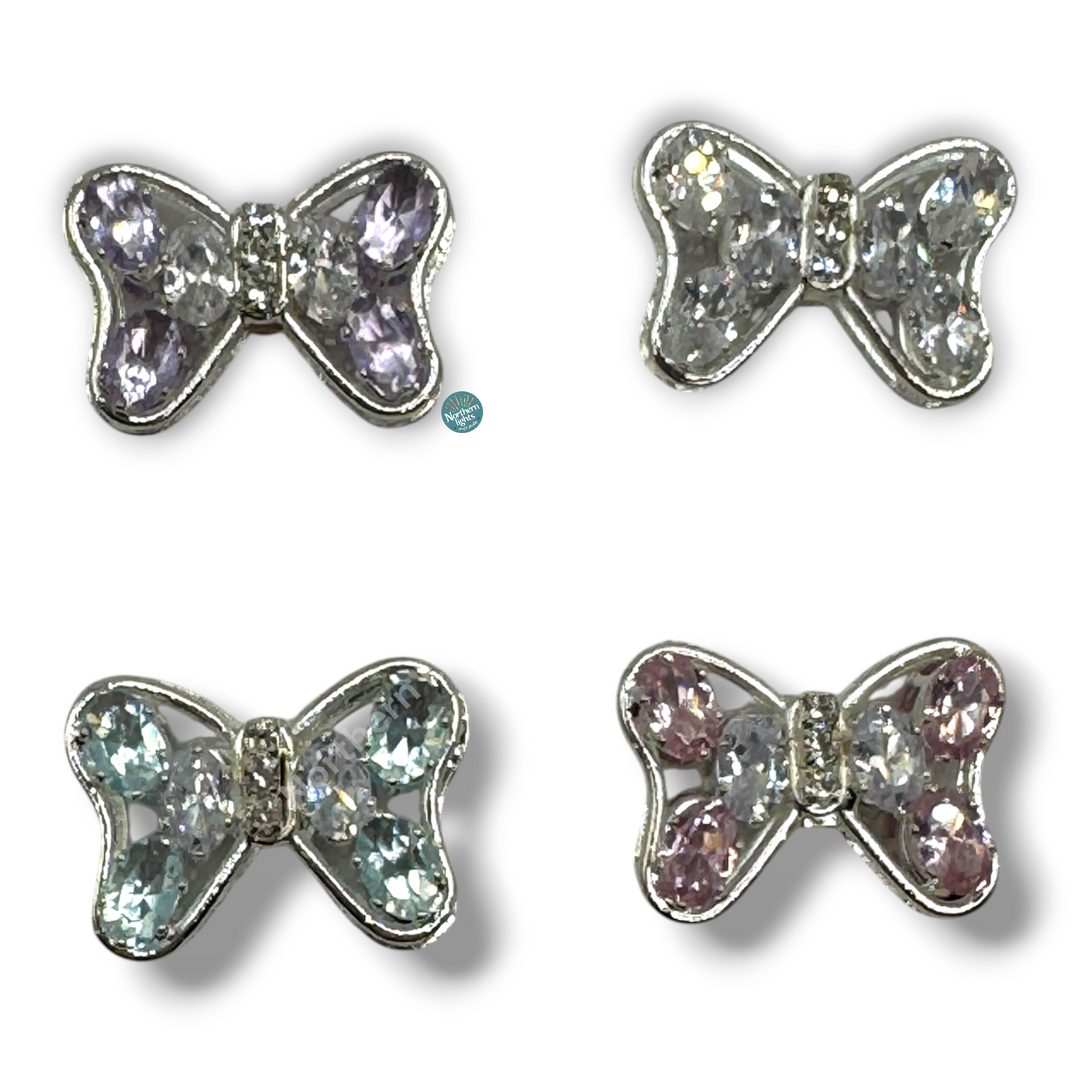 Small Metal Alloy and CZ Bows - 1pc.