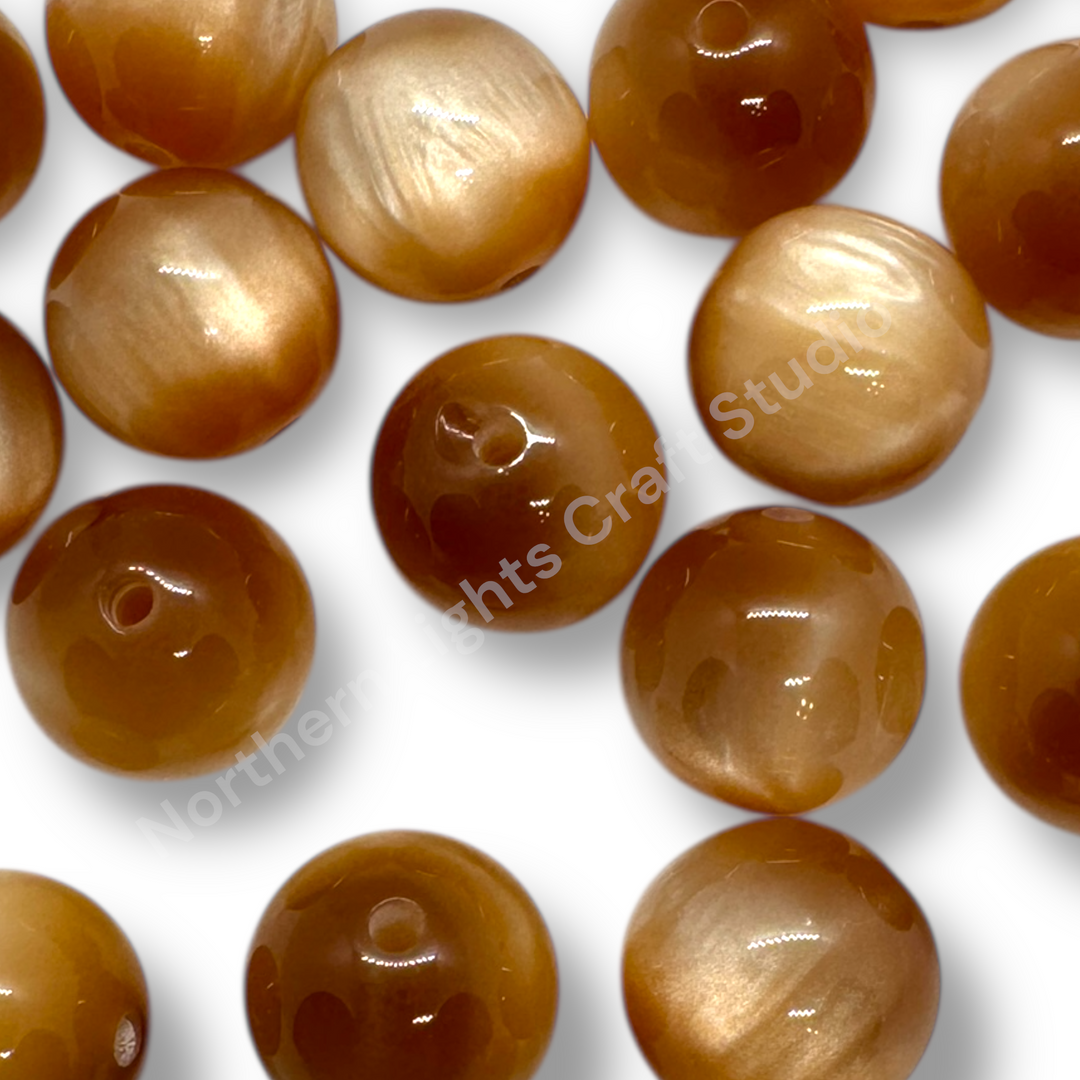 Cat Eye 16mm Acrylic Bead - 9 Colors Available - 20pc.