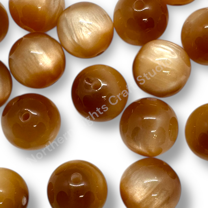 Cat Eye 16mm Acrylic Bead - 9 Colors Available - 20pc.