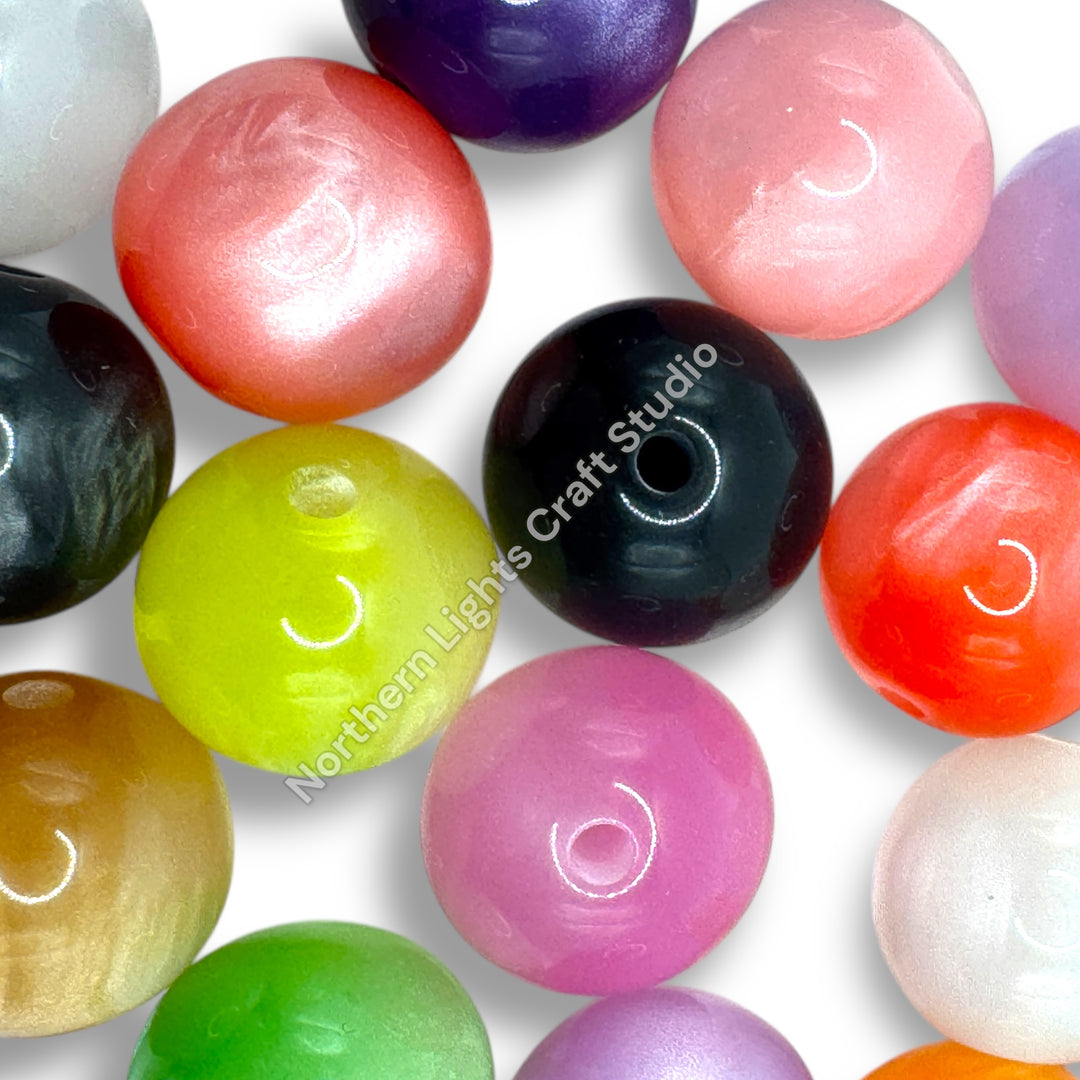 Cat Eye 16mm Color Bead Mix - 20pc.