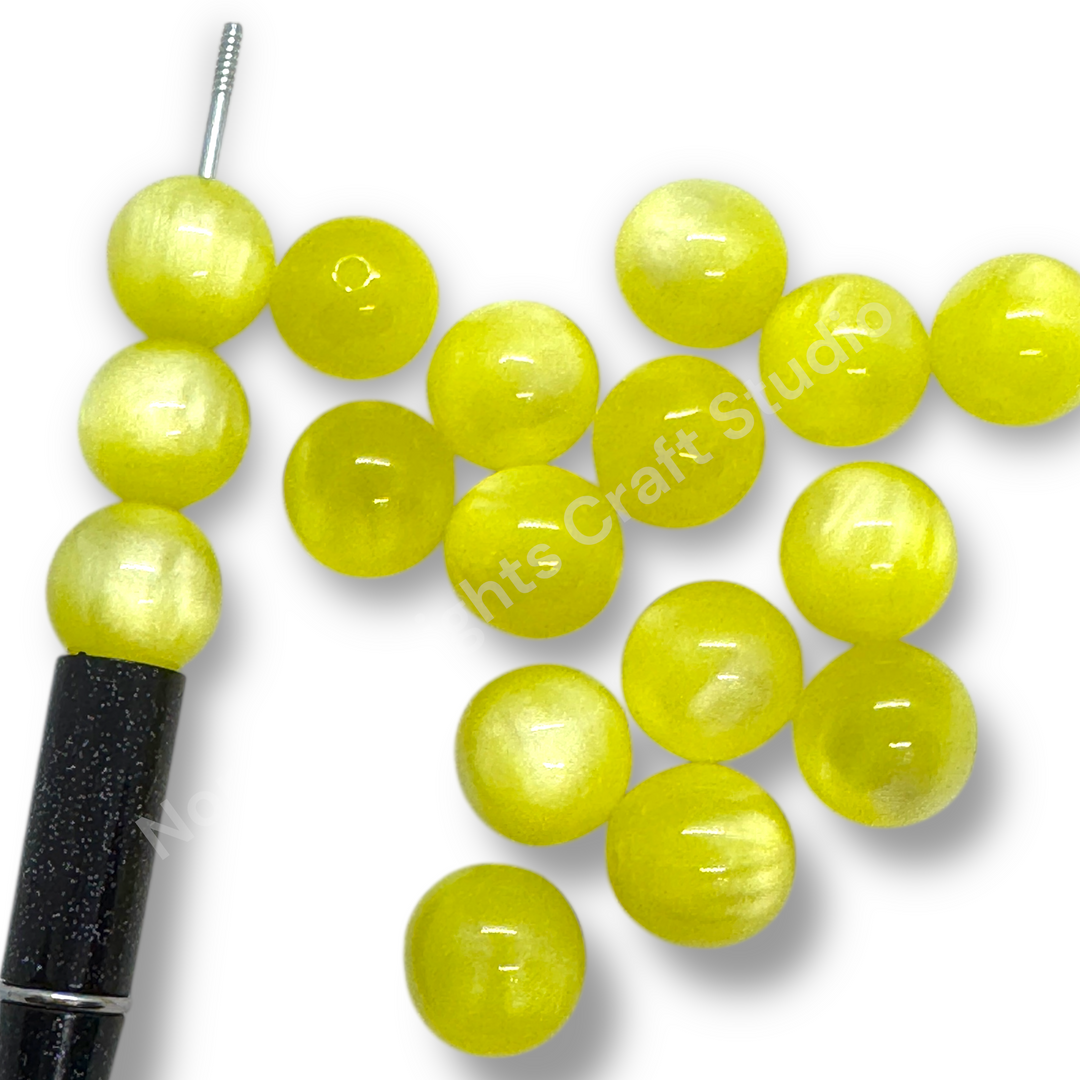 Cat Eye 16mm Acrylic Bead - 9 Colors Available - 20pc.