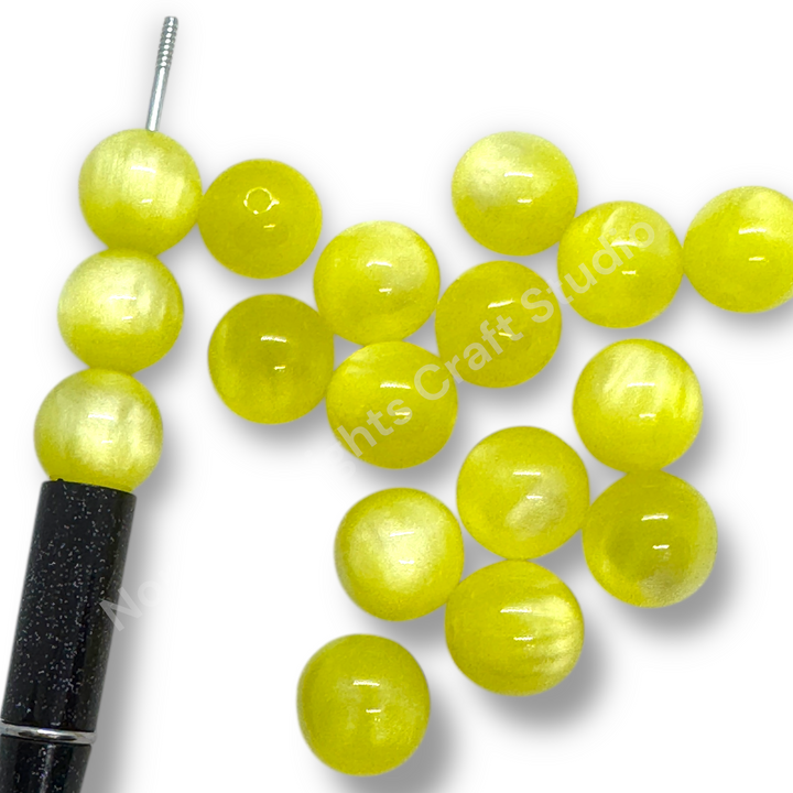 Cat Eye 16mm Acrylic Bead - 9 Colors Available - 20pc.