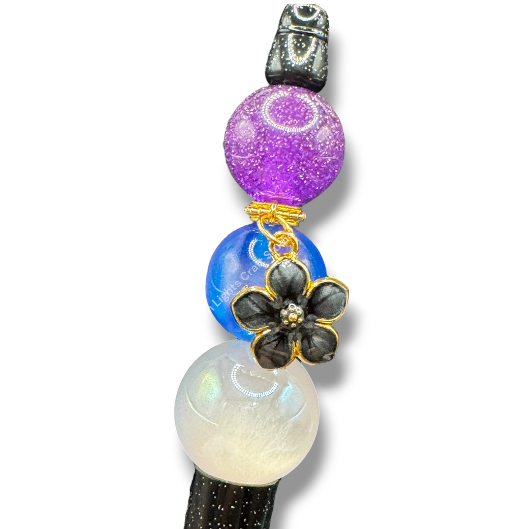 Enamel Gold Flower Charm with Bail -10pc. Mix