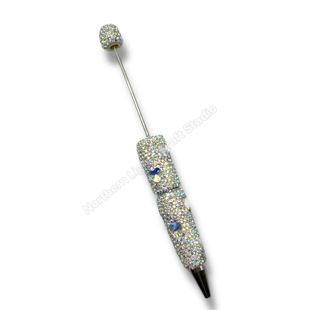 Rhinestone Heart Crystal Beadable Pens