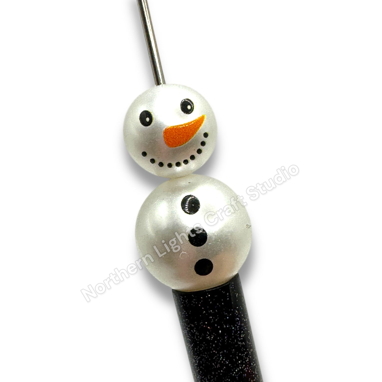 Christmas Themed  Printed Acrylic 16mm Bead -10 pc. -Choose Style