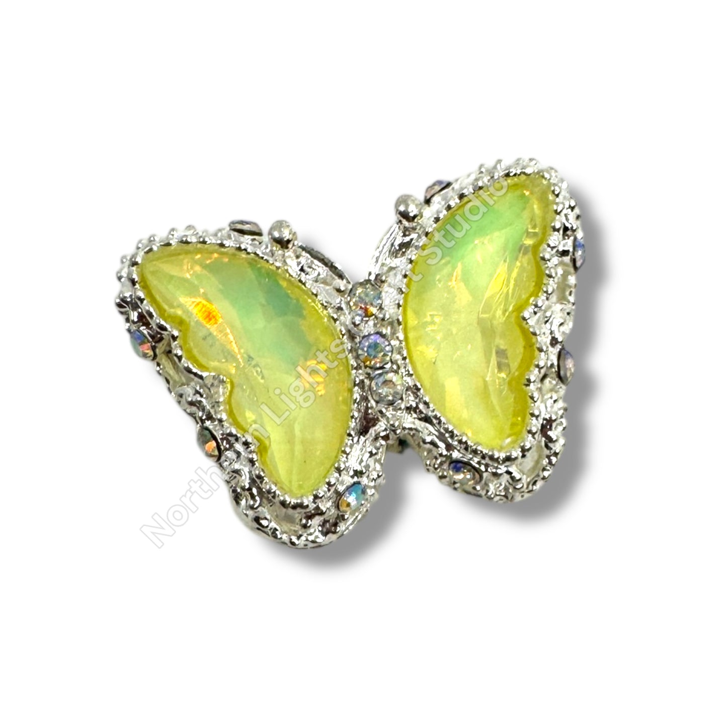 Metal Butterfly Beads 20mmx28mm