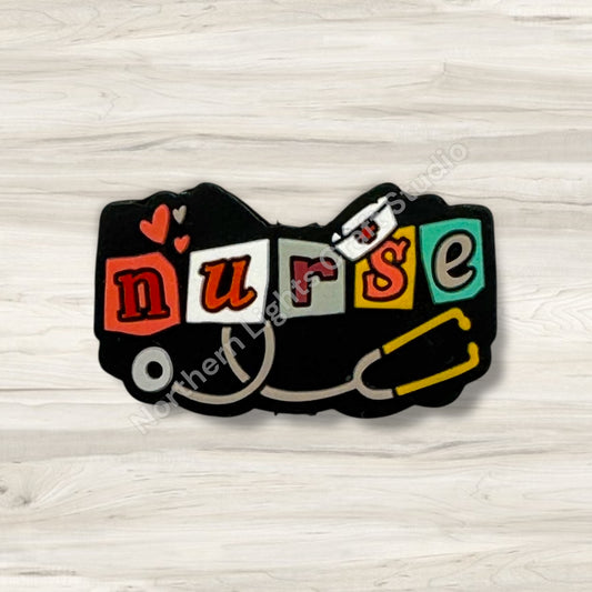Nurse Blocks with Stethoscope Focal