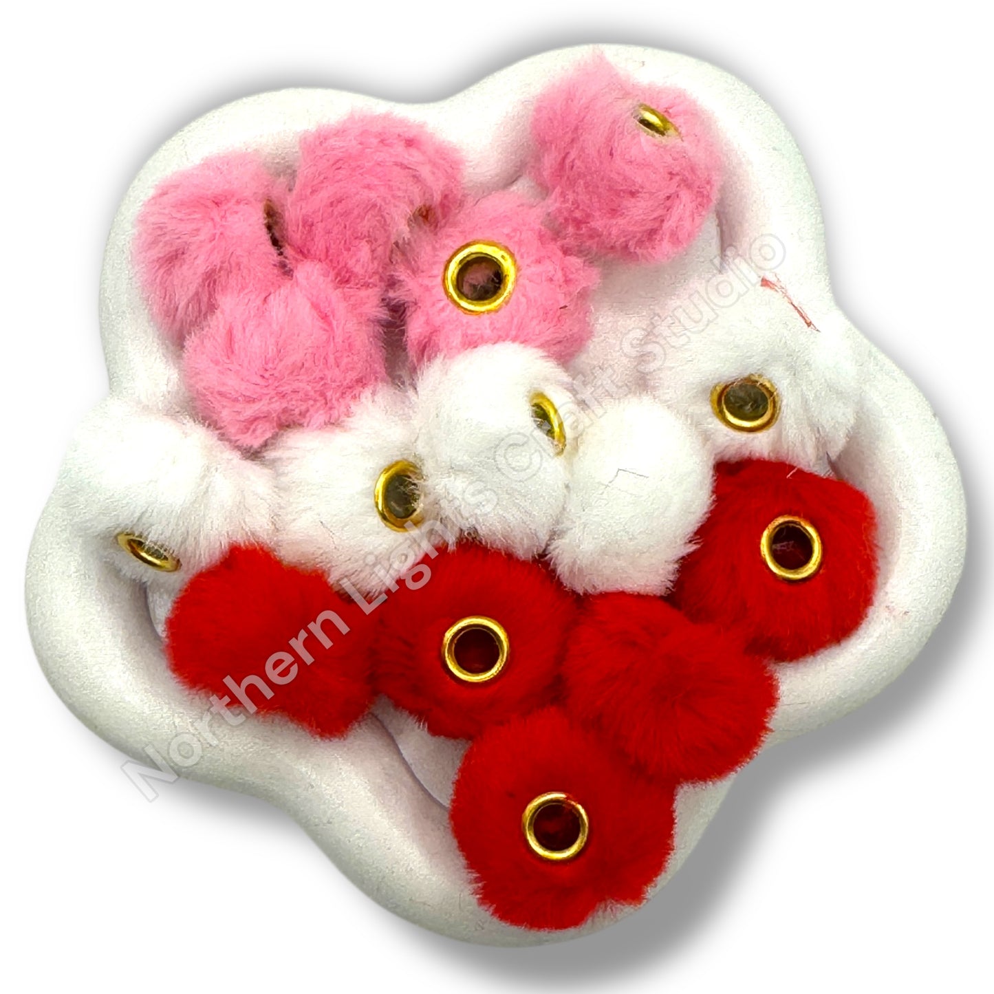 Valentine's Day Color Fuzzy Spacer Mix - 30 pc.