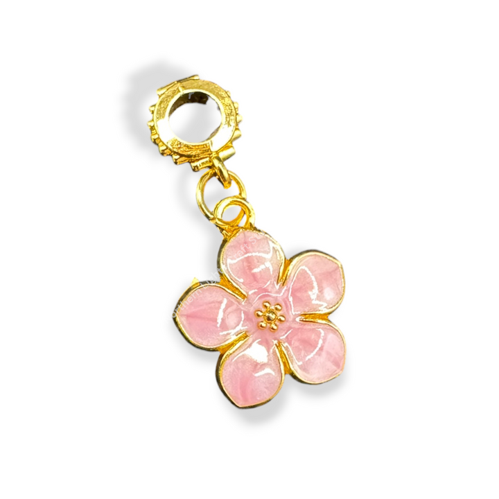 Enamel Gold Flower Charm with Bail -10pc. Mix