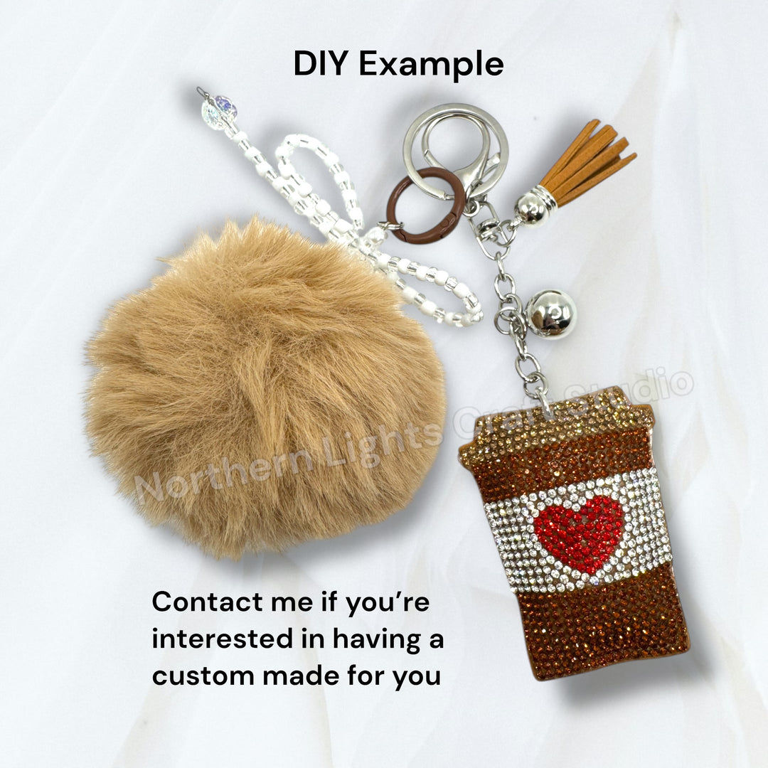 Rhinestone Purse Charm Keychains for DIY