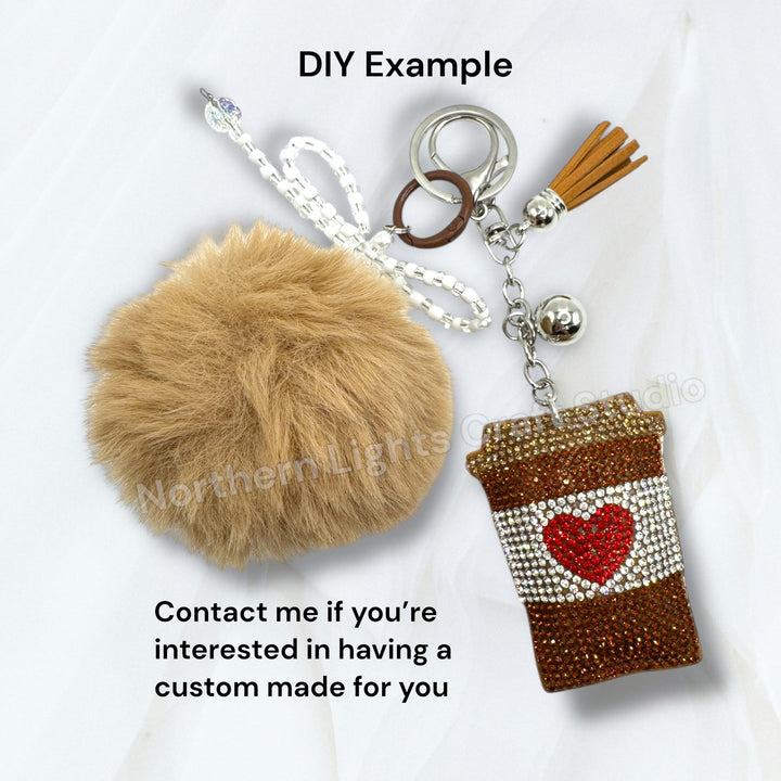 Rhinestone Purse Charm Keychains for DIY