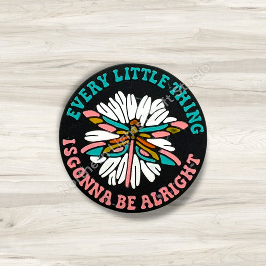 Every Little Thing Is Gonna Be Alright Dragonly Focal, Positivity and Encouragement Focal Bead, Dragonfly Focal, Dragonfly Bead, New Release