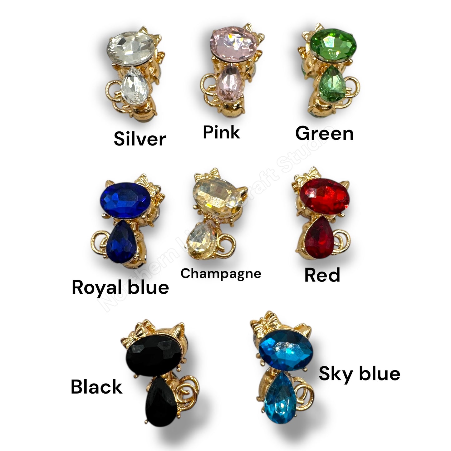 Metal Alloy Crystal Cat