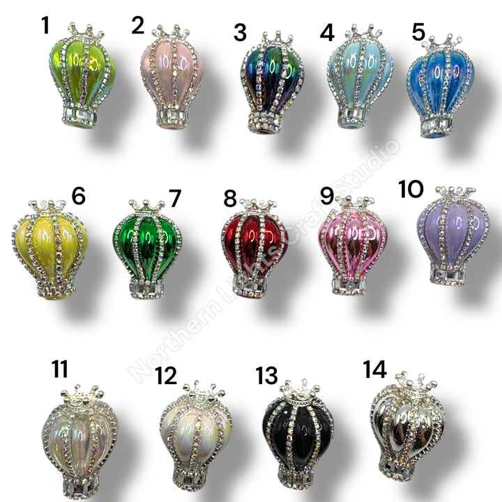 Rhinestone Bling Acrylic Balloon Beads