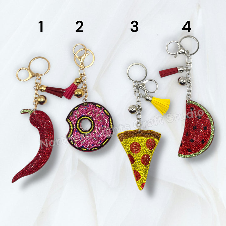 Rhinestone Purse Charm Keychains for DIY
