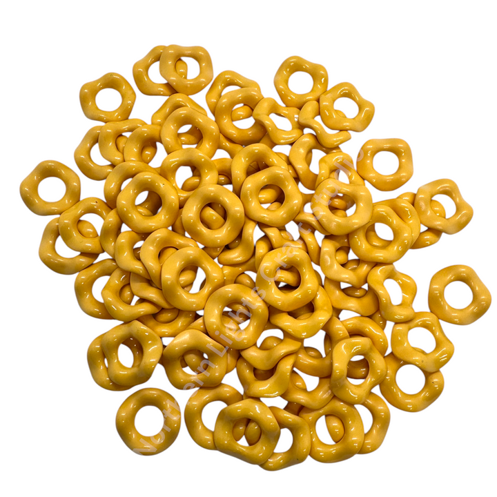 Colorful Wavy Spacer 16mm - Single Color or Mix - 50 pcs.