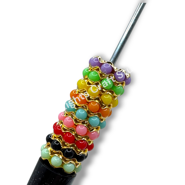 Metal Colorful Wavy 12mm Spacers - 30 pc. Mix