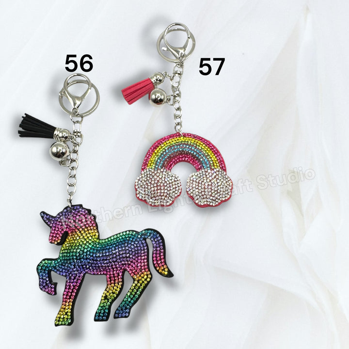 Rhinestone Purse Charm Keychains for DIY
