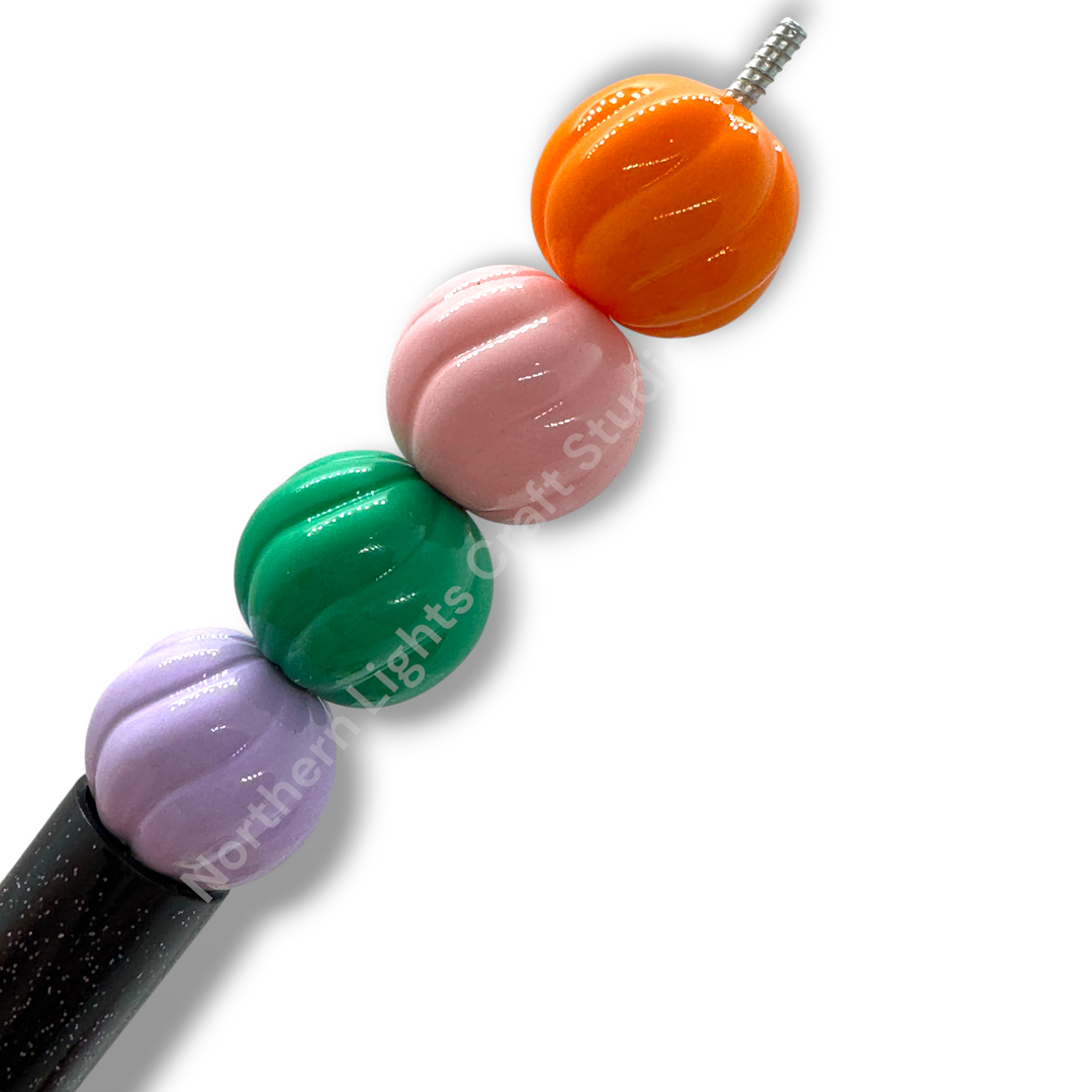 Pumpkin 16mm Acrylic Beads -20pc. Mix
