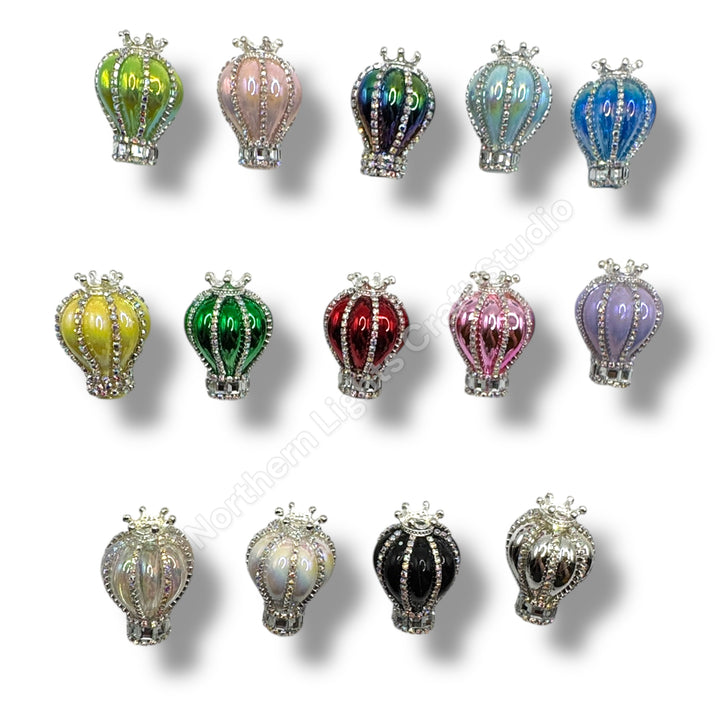 Rhinestone Bling Acrylic Balloon Beads