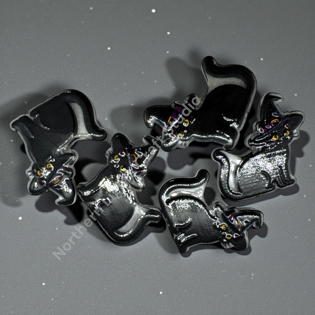 Halloween Acrylic Double-Sided Focal Bead - 20pc.  Mix