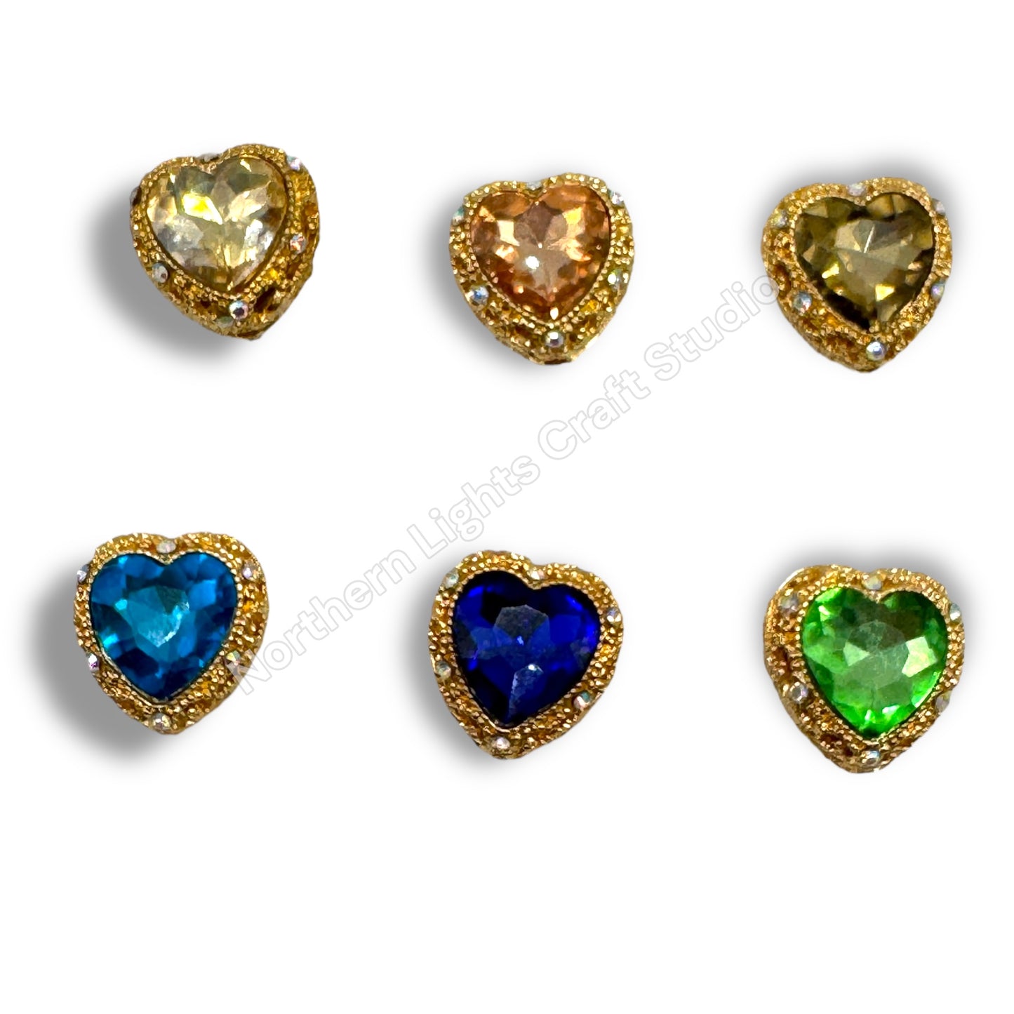 Metal Alloy Heart Bead