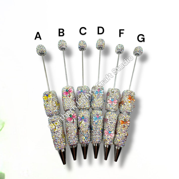 Beadable Dragonfly Rhinestone Pens