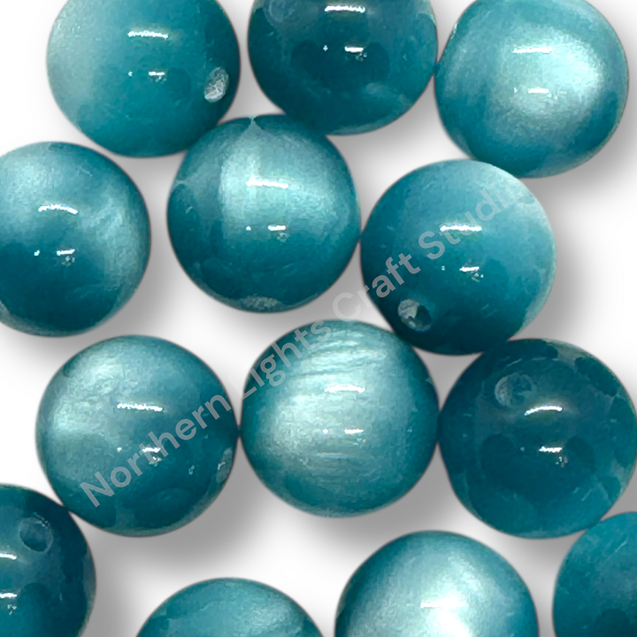 Cat Eye 16mm Acrylic Bead - 9 Colors Available - 20pc.