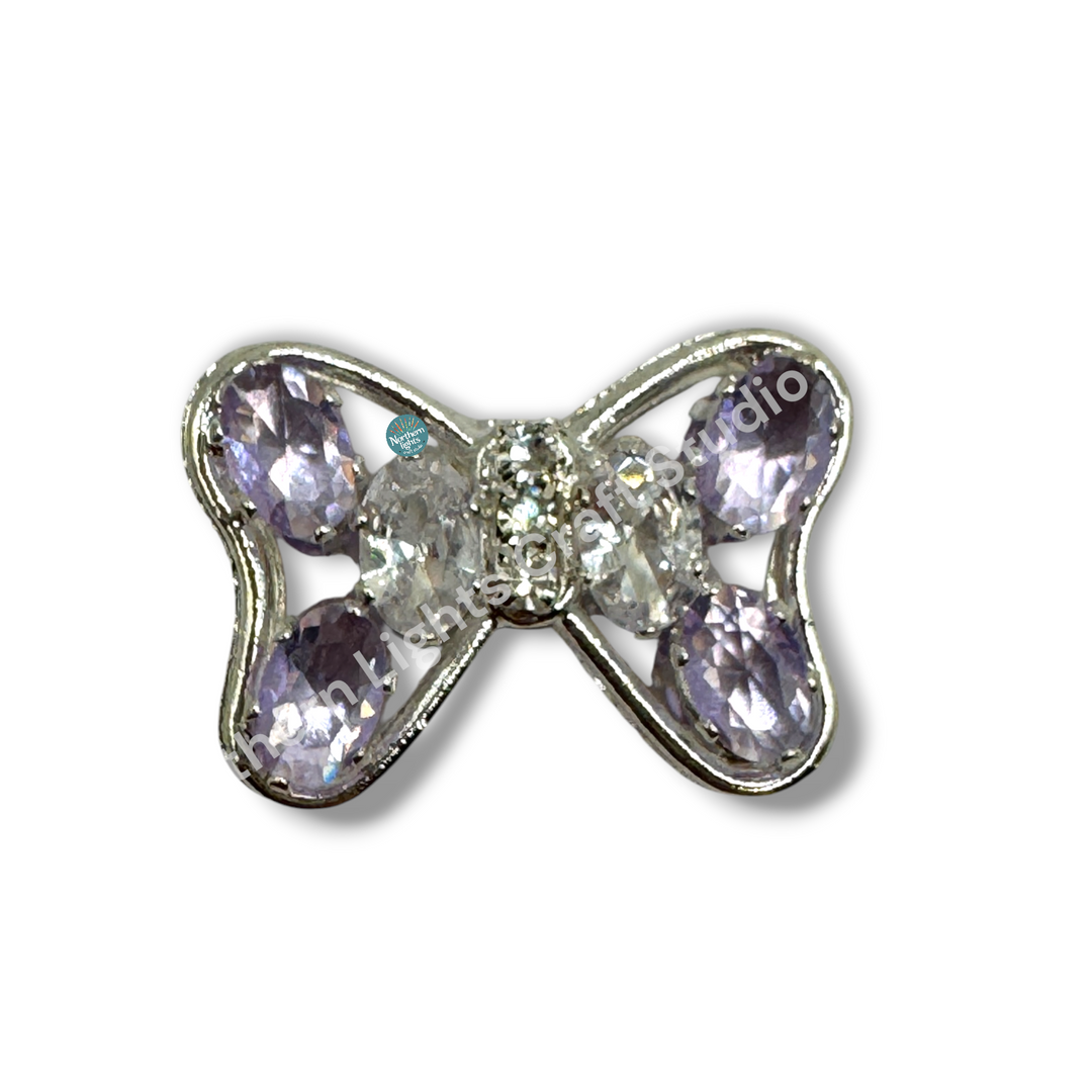 Small Metal Alloy and CZ Bows - 1pc.