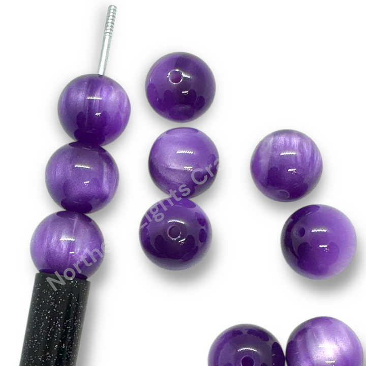 Cat Eye 16mm Acrylic Bead - 9 Colors Available - 20pc.