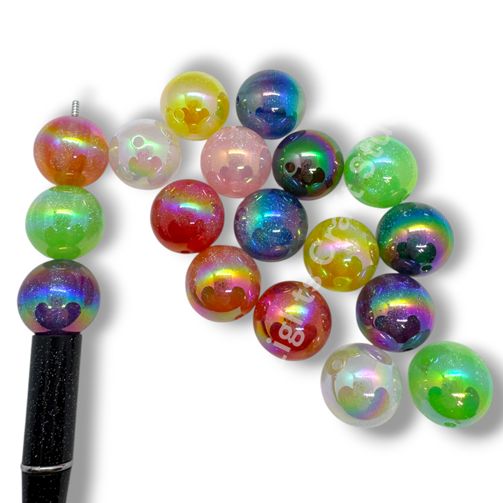 Glitter Starfall Galaxy 20mm Beads -10pc.