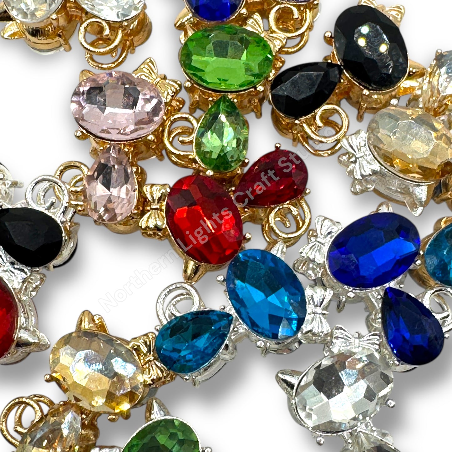 Metal Alloy Crystal Cat