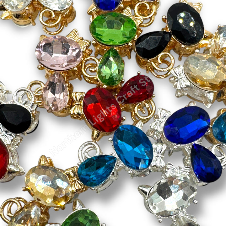 Metal Alloy Crystal Cat