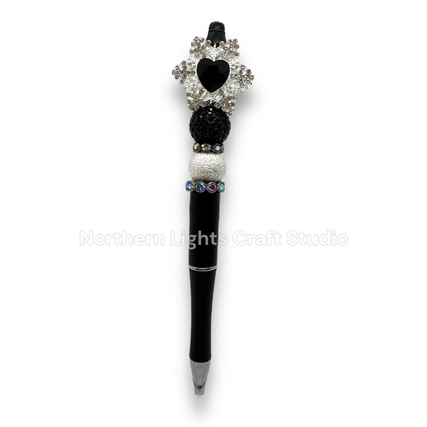 Fancy Snowflake Metal Rhinestone Fancy Pen