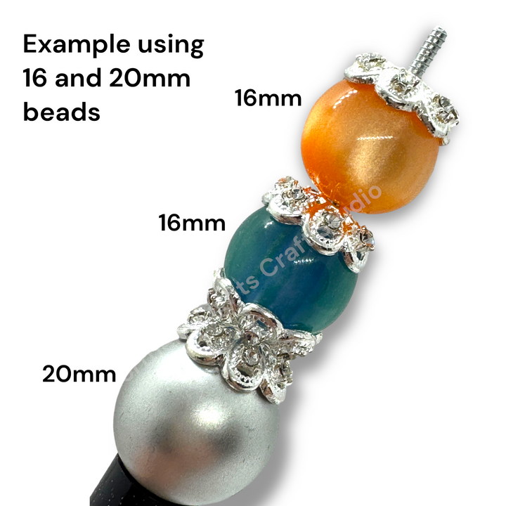 Silver Luxury Metal Flower Rhinestone Silver 16mm Bead Cap  - 10pc.