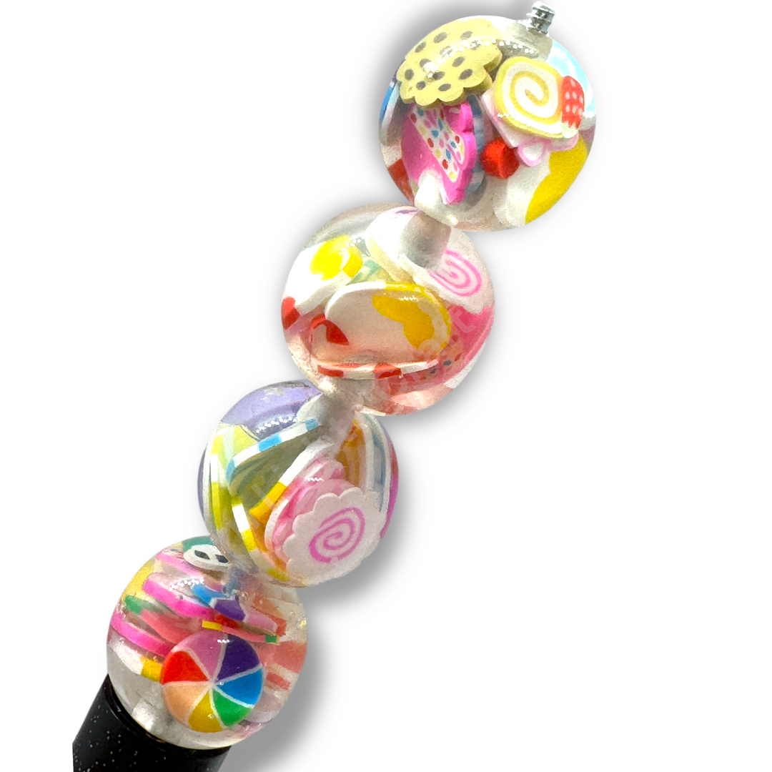 Candty Confetti "Snowglobe" Luxury 16mm Bead Mix - 10 pc.