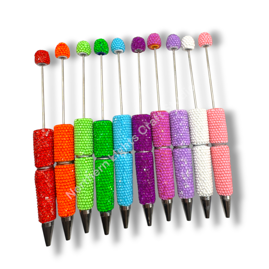 Neon Jelly Crystal Beadable Pen -1pc.