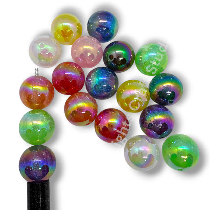 Glitter Starfall Galaxy 20mm Beads -10pc.