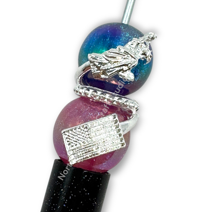 Americana Bead Wrap Spacers - 5pc. READ DESCRIPTION!