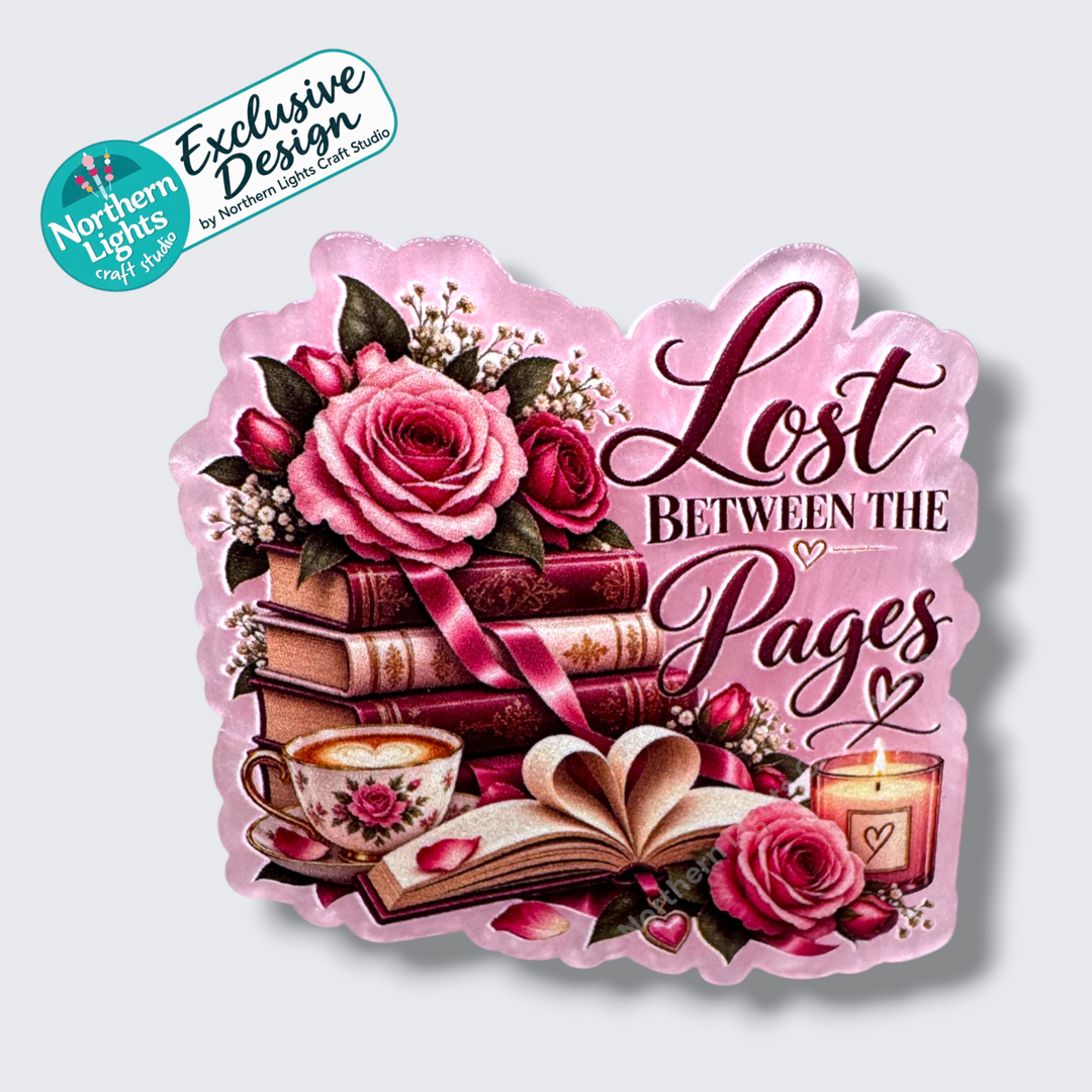 Lost Between the Pages Flat Back Acrylic - 2pc. Design Exclusive!